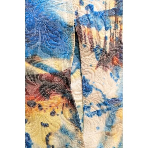 Kaktus Art to Wear Jacket Womens XL Quilted Artsy Multicolor Abstract Print - Picture 6 of 7